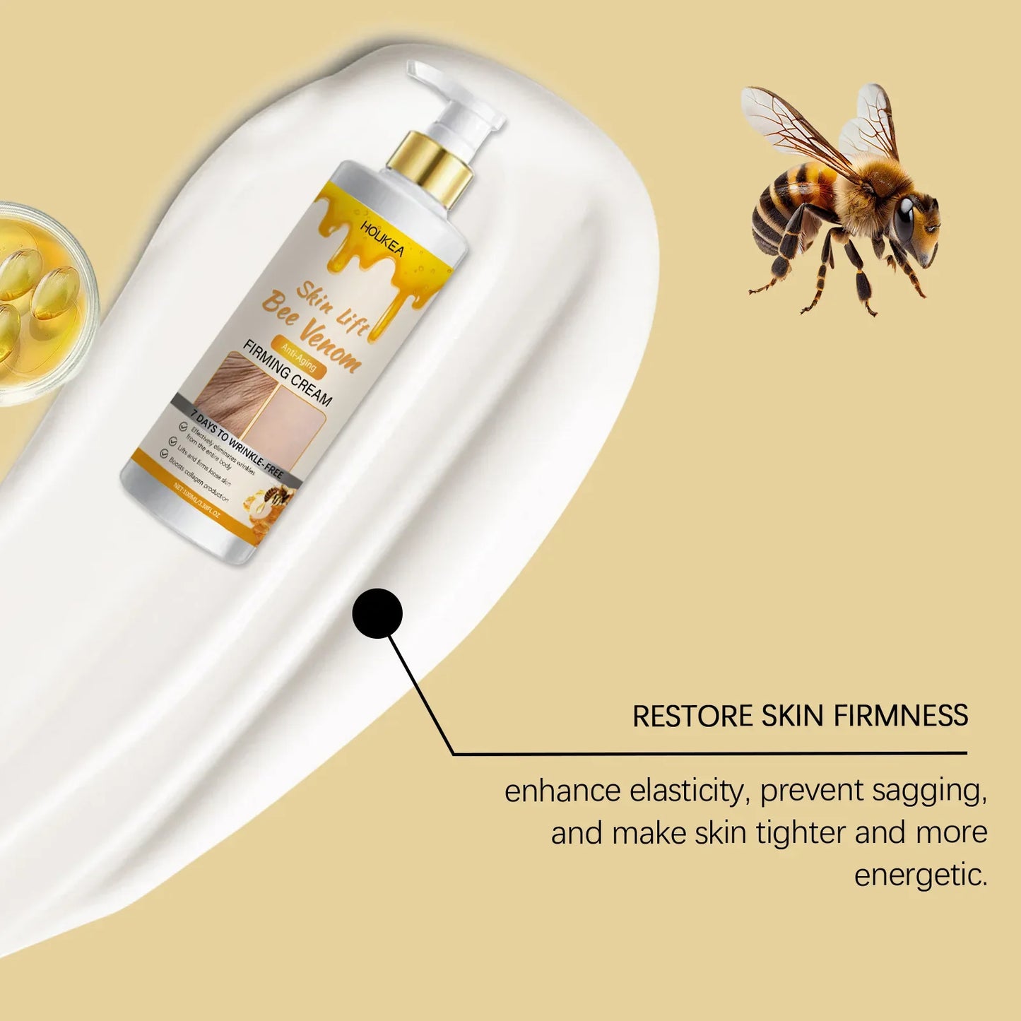 Houkea Bee Venom Body Firming & Moisturizing Cream 100ml
