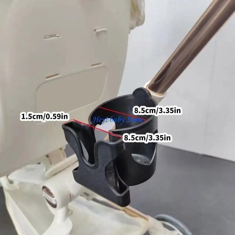 2-in-1 Stroller Cup Holder & Phone Mount | 360° Rotate