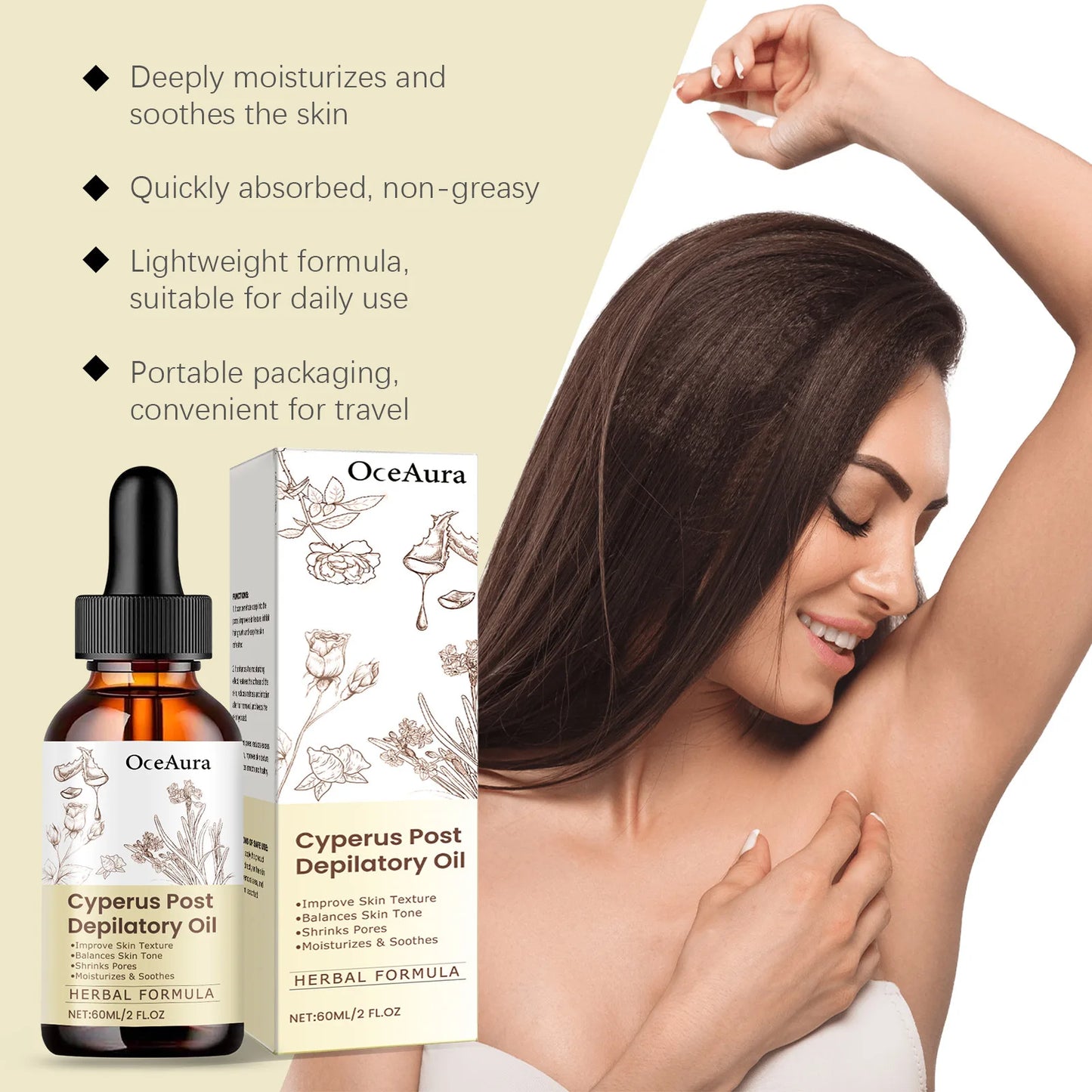 Post-Wax Hair Growth Inhibitor Soothing Oil | 60ml