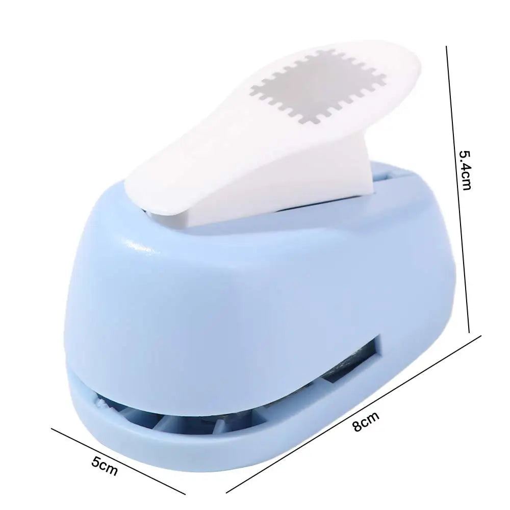 Stamp Shape Stamp Border Punch Hole Puncher Cutting Craft Embossing Machine Labor Saving Paper Cutting Toothed Puncher Embosser Peaceful Pleasures Health and Wellness