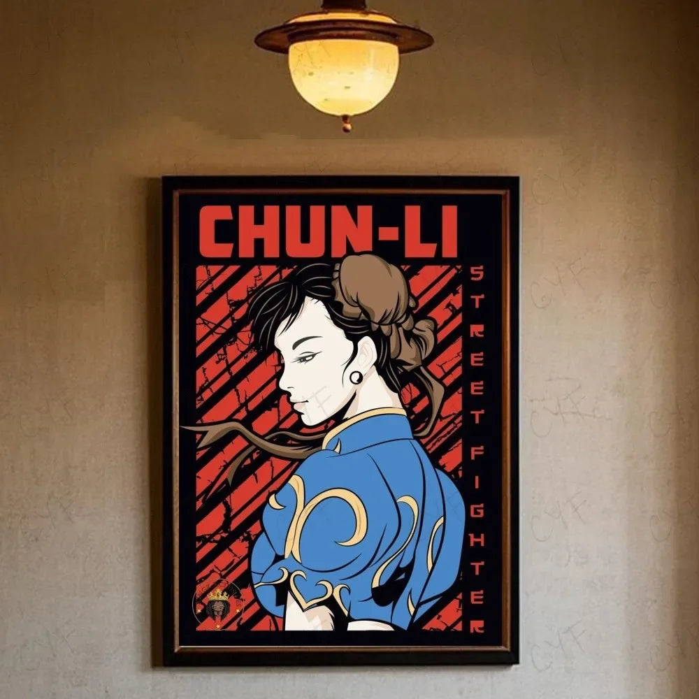 Game Street Fighter Poster Aesthetic Canvas Painting Prints Wall Art Picture for Bedroom Home Decor Peaceful Pleasures Health and Wellness z16 20x30cm Unframed