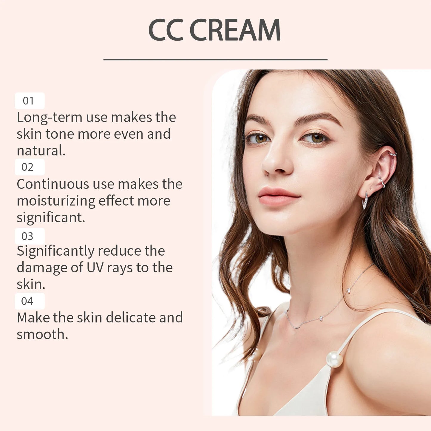 Zephoco CC Cream SPF43 Hydrating Foundation – Even Skin Tone
