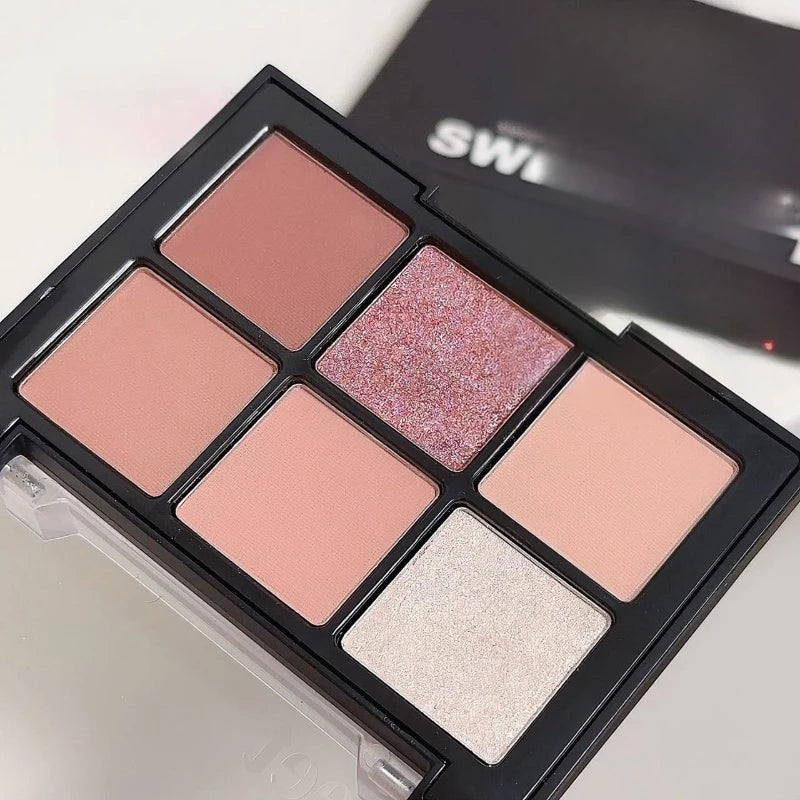 SWEET MINTSix-color eyeshadow palette, versatile for daily use, low saturation, multifunctional comprehensive palette705 # Peaceful Pleasures Health and Wellness