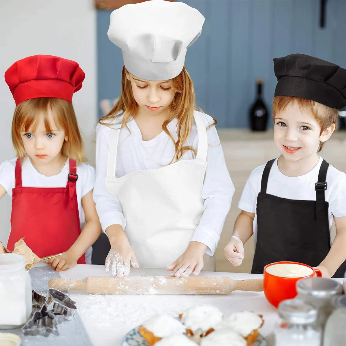 Kids Waterproof Apron with Pockets | Chef Cooking & Art Apron