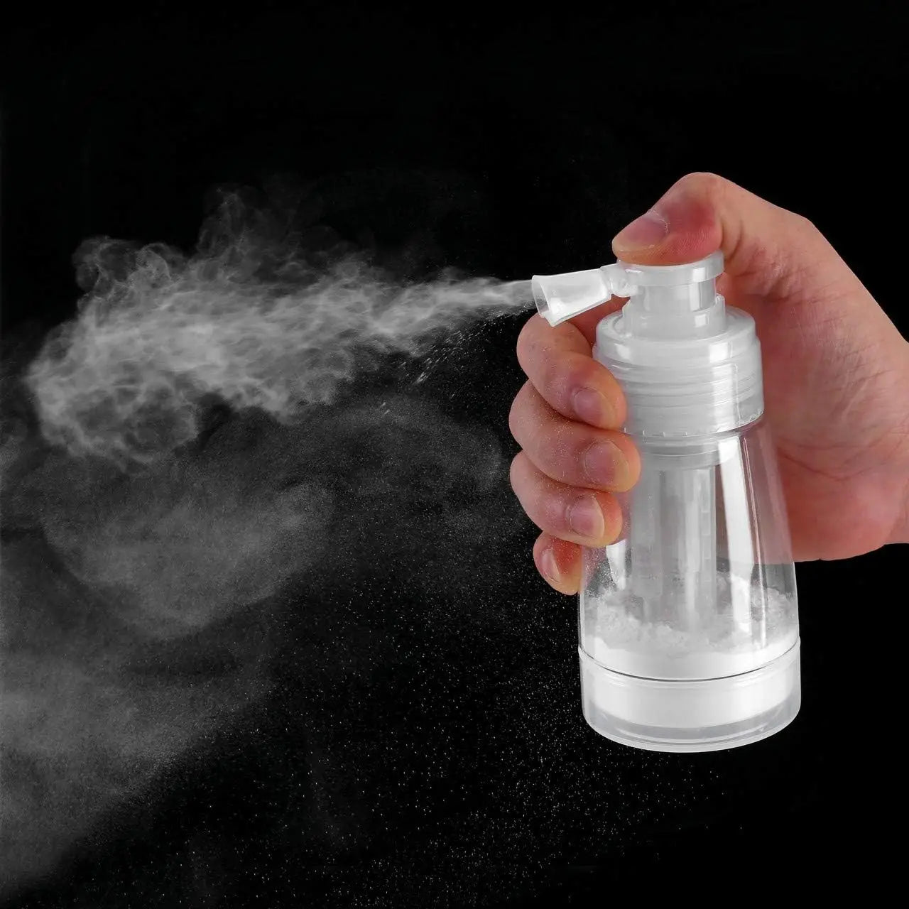 180ML Refillable Hair Salon Powder Spray Bottle Fiber Applicator Glass Talcum Powder Container Hairstyling Styling Accessories Peaceful Pleasures Health and Wellness