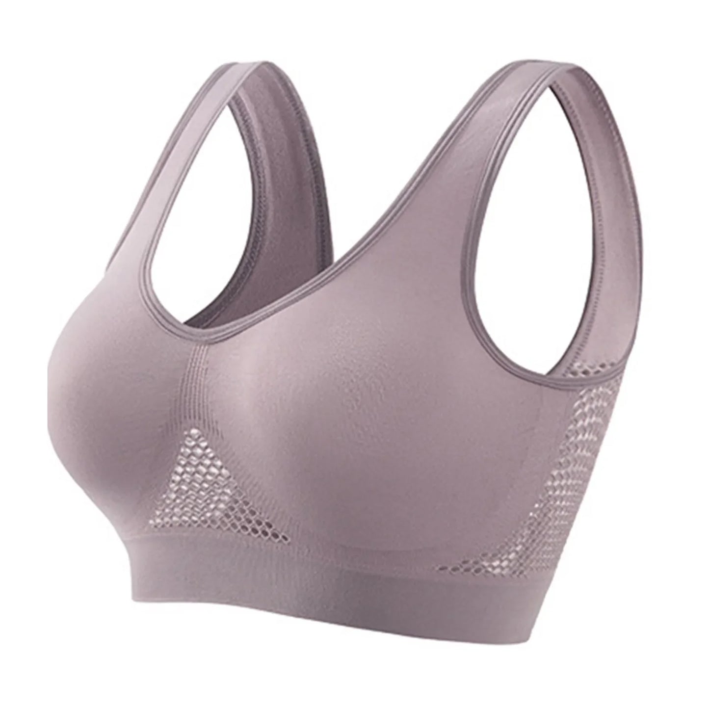 Women's Seamless Wire-Free Sports Bra – Removable Pads