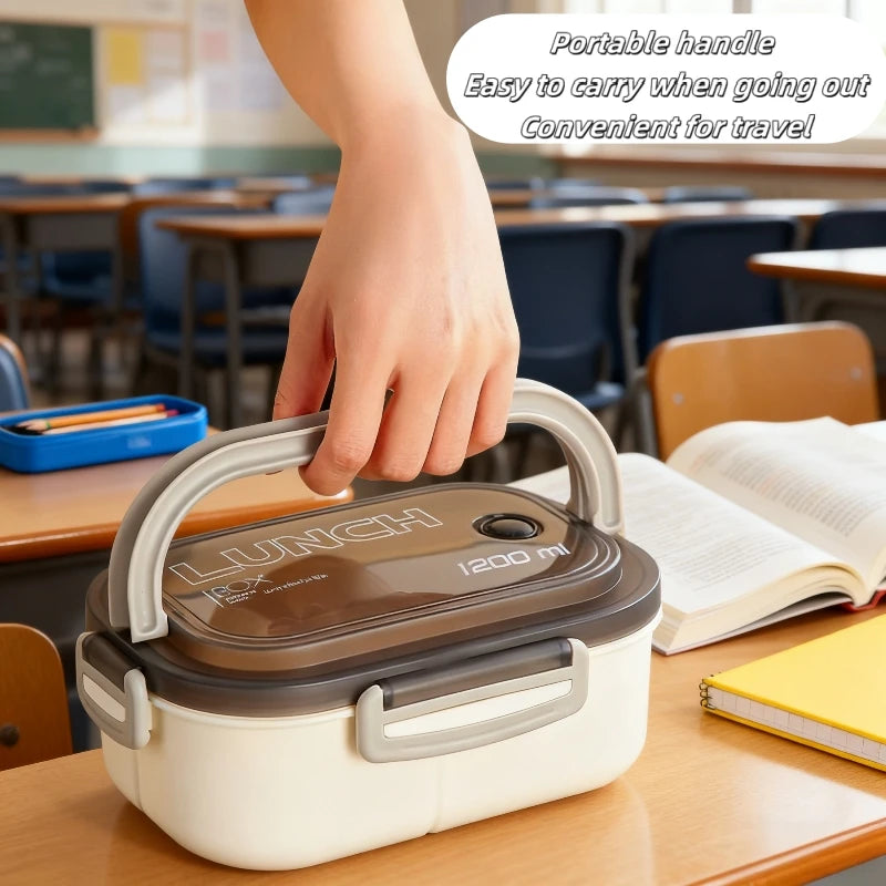 Double Layered Fruit Lunch Box Divided Into Compartments Microwave Oven Specifically Designed Office Workers To Reduce Body Fat Peaceful Pleasures Health and Wellness