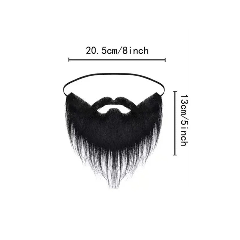 Fake Beard Party Beard Halloween Beard Santa Claus Big Beard White Long Hair Black Big Beard Party Beard Dressing Peaceful Pleasures Health and Wellness