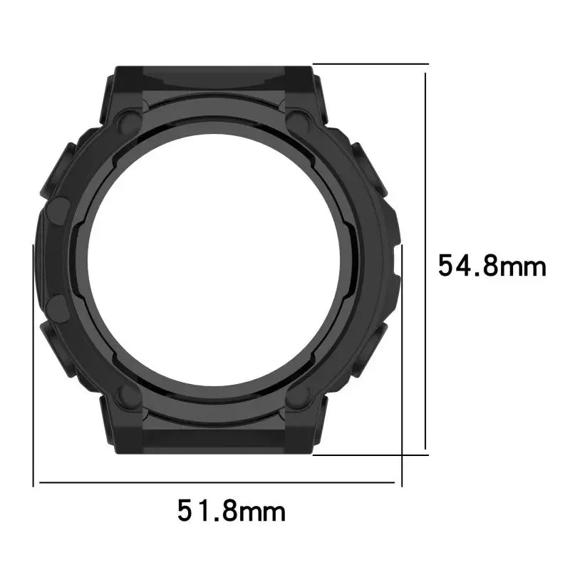 Silicone Bumper Case Cover for Amazfit T-Rex 2 Smartwatch Peaceful Pleasures Health and Wellness