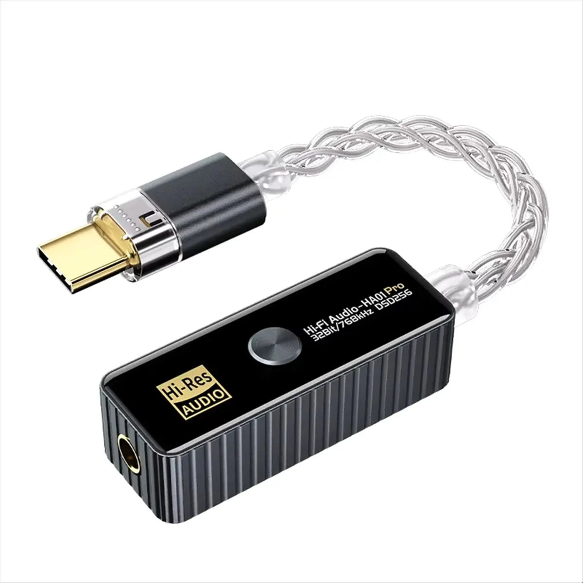 *Great Audio Adapter Portable Dual Chip CS43198+CT7601 USB HIFI 3.5mm Headphone Amplifier Lossless Converter Cable Black Gray Peaceful Pleasures Health and Wellness