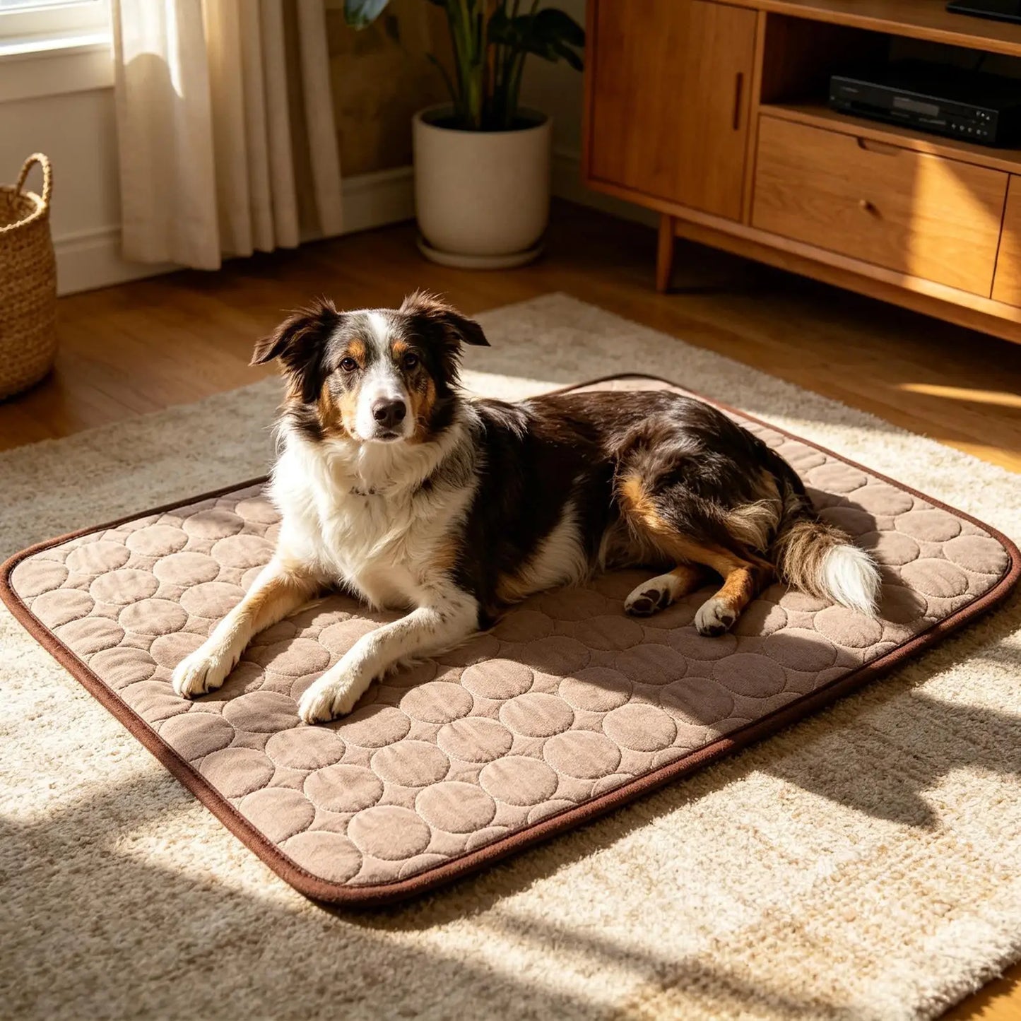 Dog Cooling Mat Ice Silk – Washable Breathable Pet Pad
