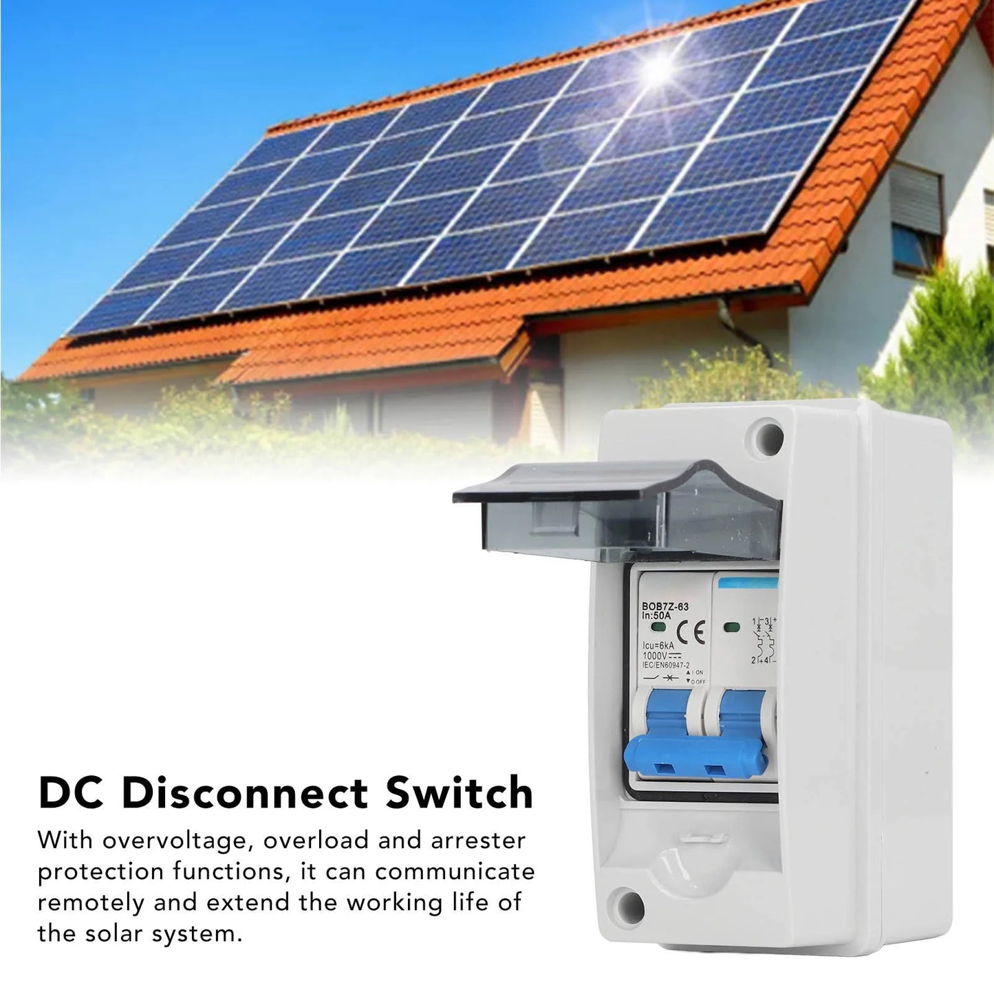 Mini Circuit Breaker 1000V Disconnect PV Solar Miniature Circuit Breaker with IP65 Waterproof Distribution Box Peaceful Pleasures Health and Wellness