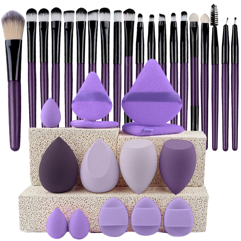 RUNTOIN 20Pcs Makeup Brush Set – Face & Eye Cosmetic Brushes