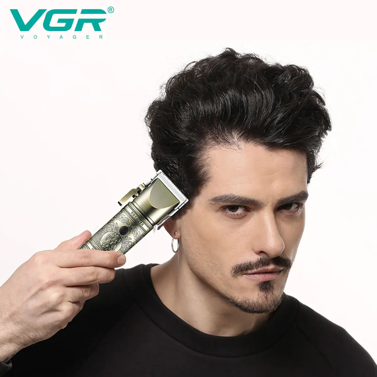 VGR 697 Metal Retro Hair Clipper Deep Cleaning Hair Trimmer Multi functional Men's Shaving Set Hair Salon Carving Electric Pushe Peaceful Pleasures Health and Wellness