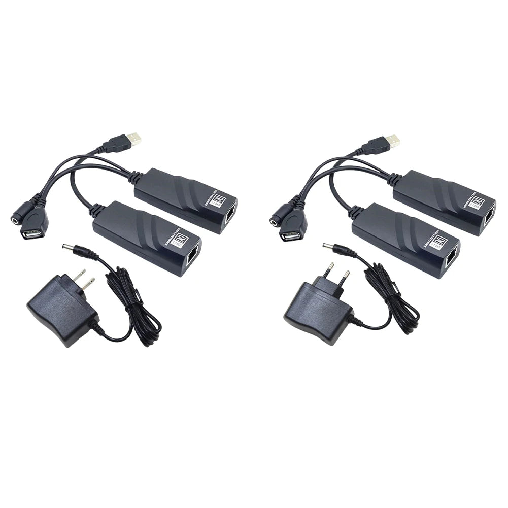 USB Ethernet Extender with Power Adapter USB 2.0 Network Cable Extender To RJ45 Over Cat5 Cat5E Cat6 for Camera Mouse Keyboard Peaceful Pleasures Health and Wellness