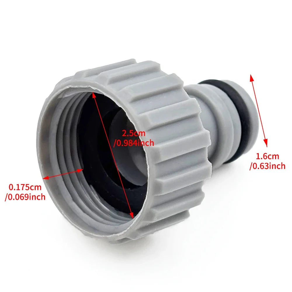 5PCS High Quality Plastic Hose Connector 3/4'' Garden Hose Quick Adapter Fittings Gardening Car Washing Watering Tool Peaceful Pleasures Health and Wellness