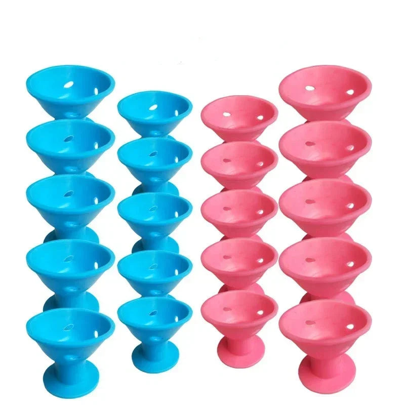 Hair Styling DIY Tool, Soft Rubber Silicone Hair Curler, No Clip No Heat, Twist, for Curlers Sleeping, 20Pcs Hair Care Rollers Peaceful Pleasures Health and Wellness