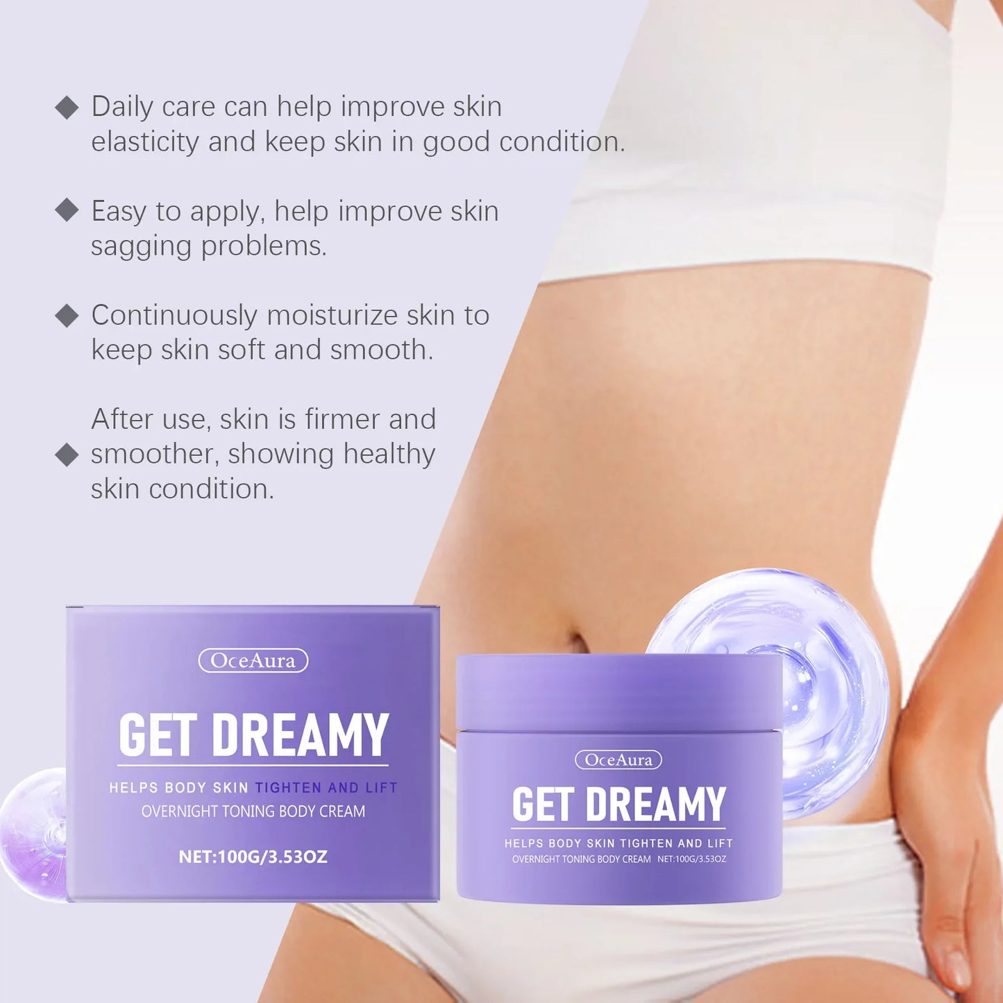 OceAura Body Firming Cream – Tighten, Lift & Smooth Skin 100g