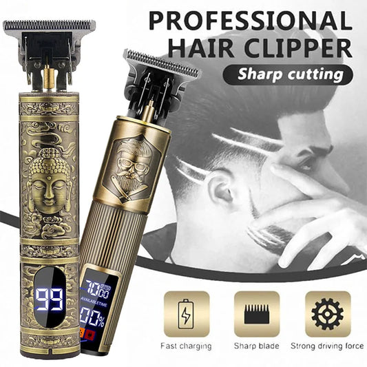 XMSJ T9 Vintage Hair Clipper & USB Beard Trimmer for Men Hair Clipper Trimmer Peaceful Pleasures Health and Wellness