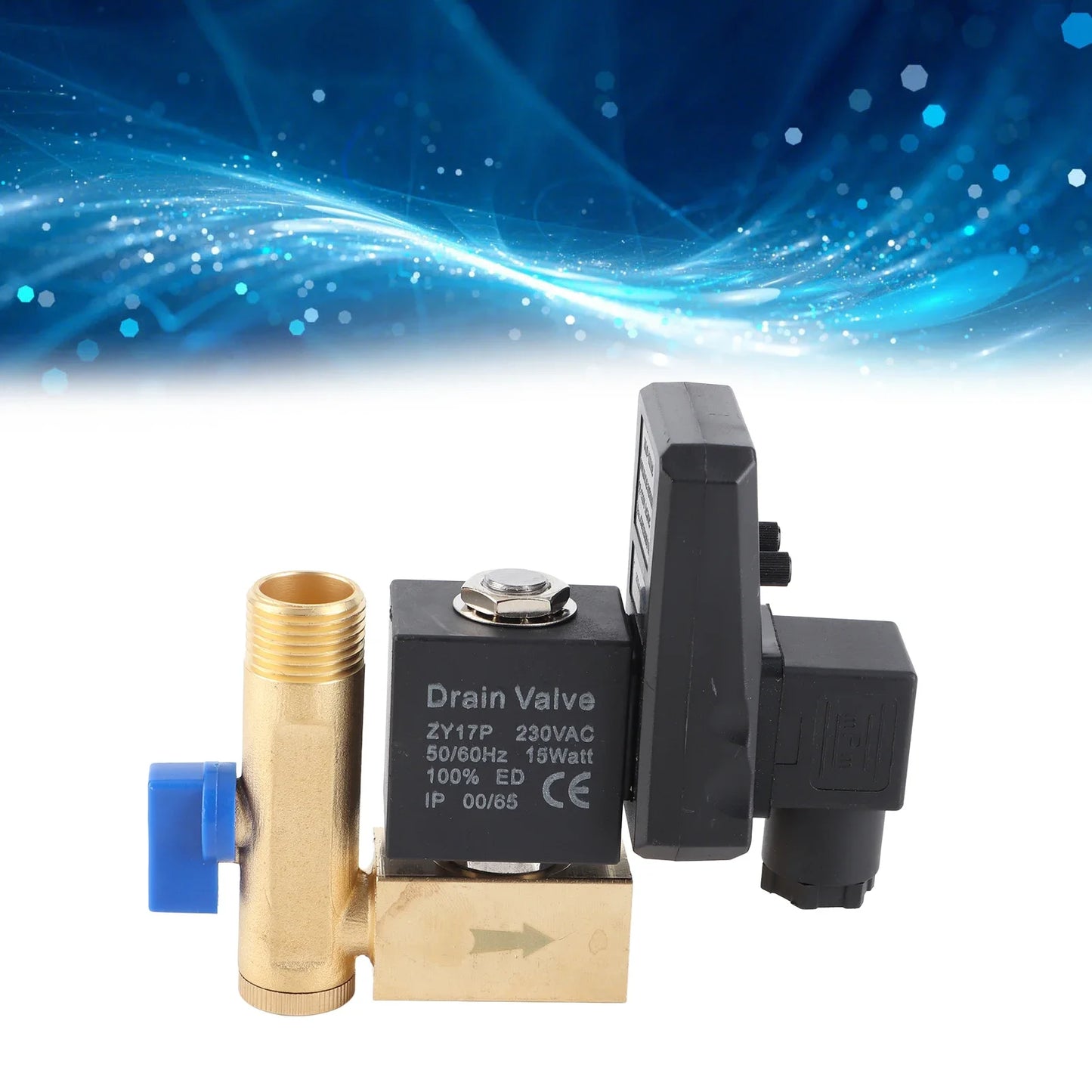 Electronic Timed Drain Valve G1 2 DN15 Automatic Air Compressor