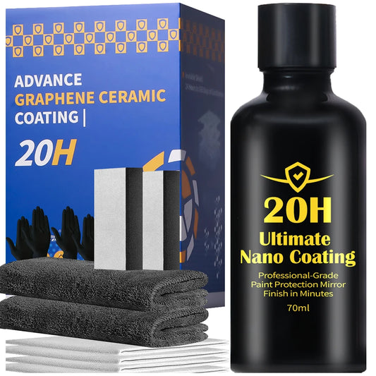 Graphene Ceramic Coating 20H with Self Healing and UV Track Technology Car Detailing Professionals 10+ Years of Protection Peaceful Pleasures Health and Wellness 20H SET
