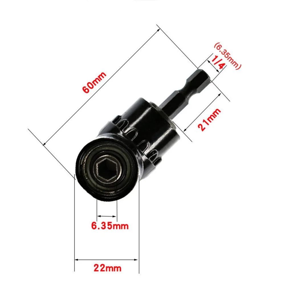 105 Degree Angle Extension Screw Driver Socket Holder Adapter