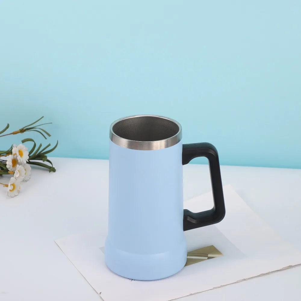 710ml Insulated Stainless Steel Thermal Mug with Handle