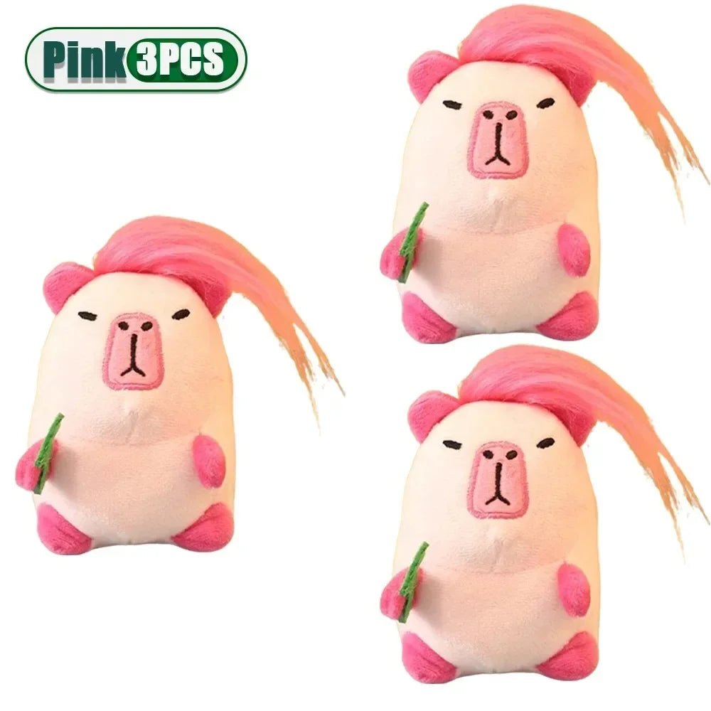 Kawaii Capybara Plush Keychain Bag Charm Pendant – Cute Gift
