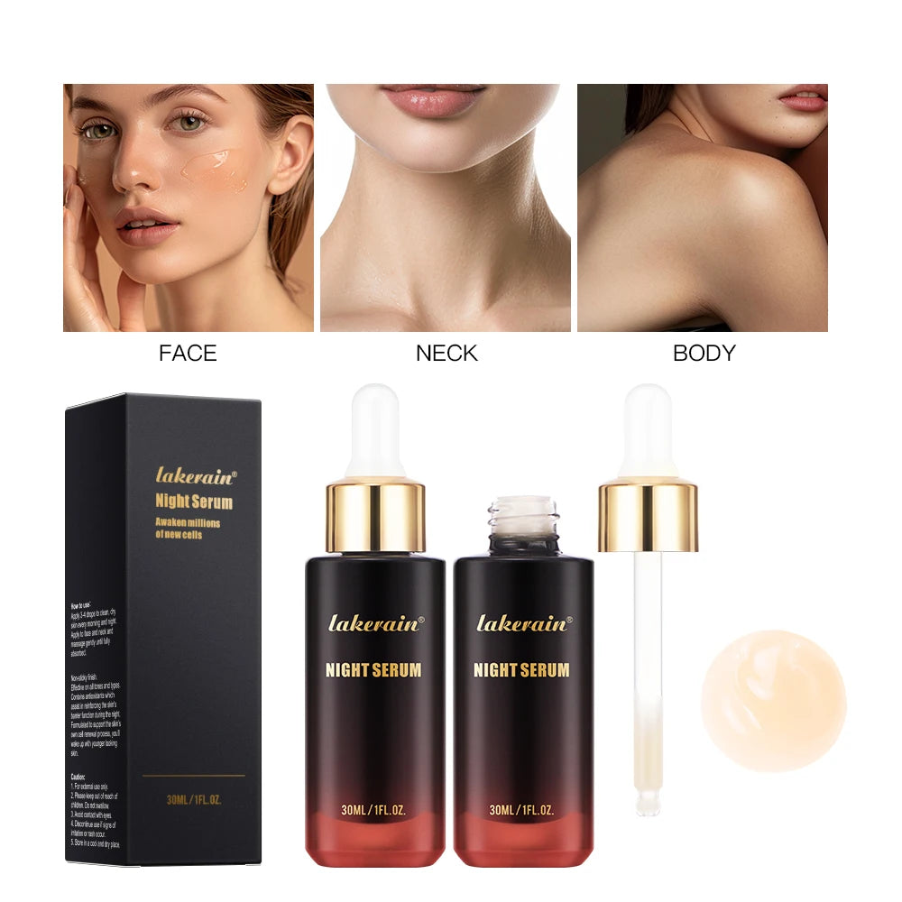 Night Serum Vitamin B5 Advanced Night Repair Synchronized Smooth WrinklesMulti-Recovery Antioxidant Complex Unisex 30ml Peaceful Pleasures Health and Wellness