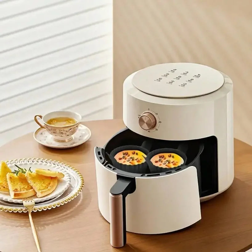 Silicone Air Fryer Liners & Non-Stick Baking Cups | 1-4 Pack