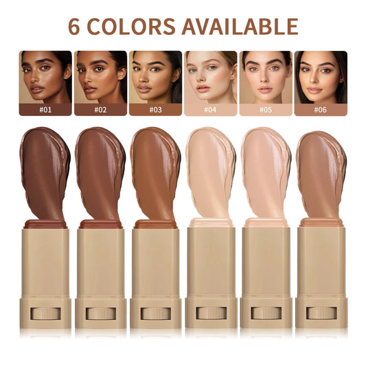 Foundation Skin Tint Balm Skin Tint Stick Waterproof Nourishing Solid Tinted Serum Face Tinted Face Contour Stick Makeup Peaceful Pleasures Health and Wellness