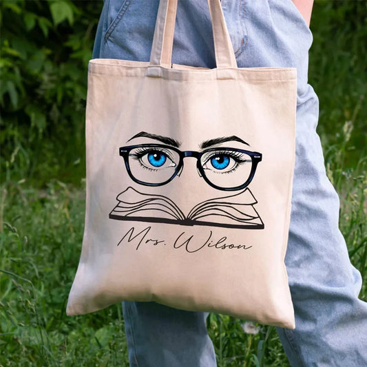 Personalized Canvas Tote Bag | Custom Teacher Gift Personalized Tote Bag Peaceful Pleasures Health and Wellness