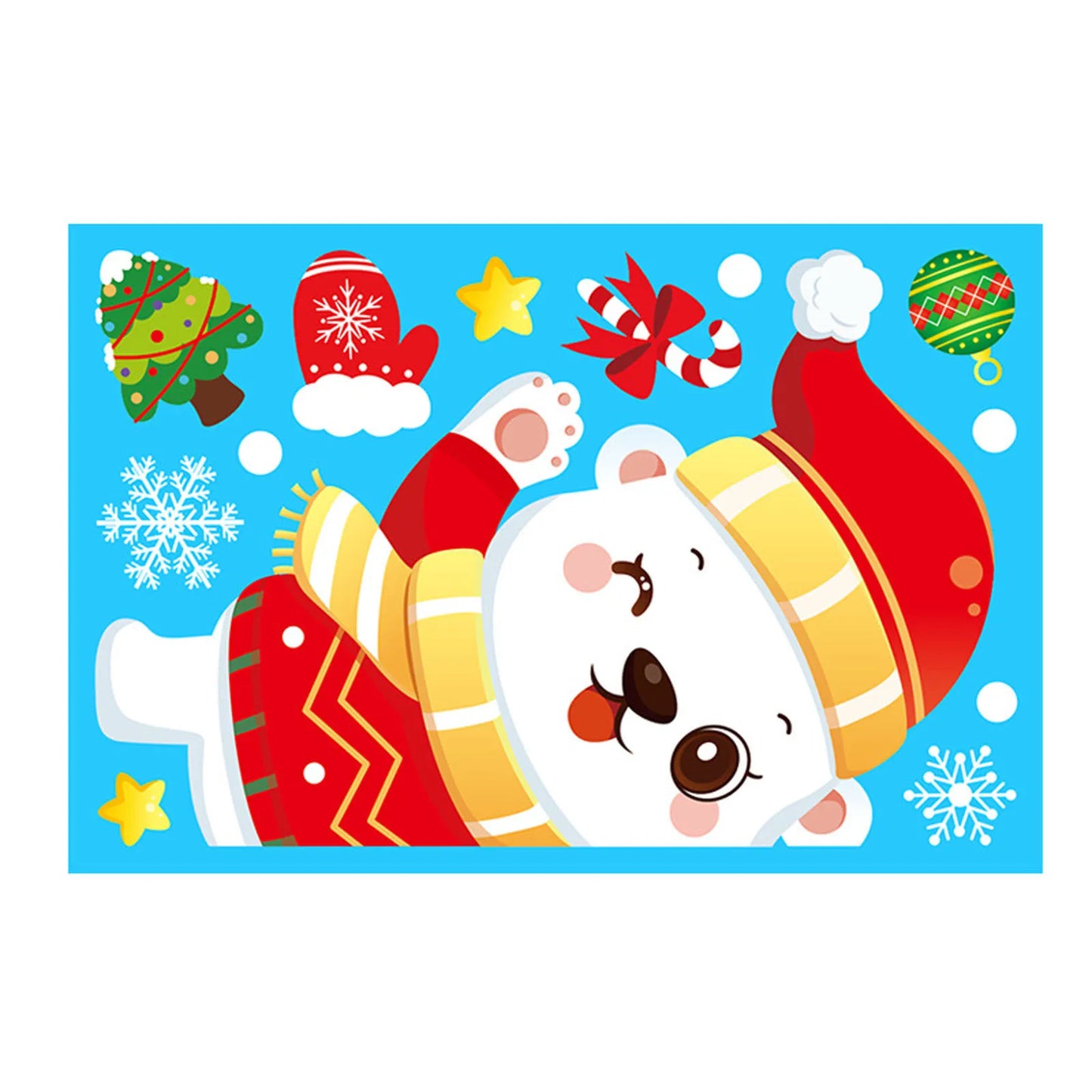 Christmas Electrostatic Window Stickers – Santa & Reindeer
