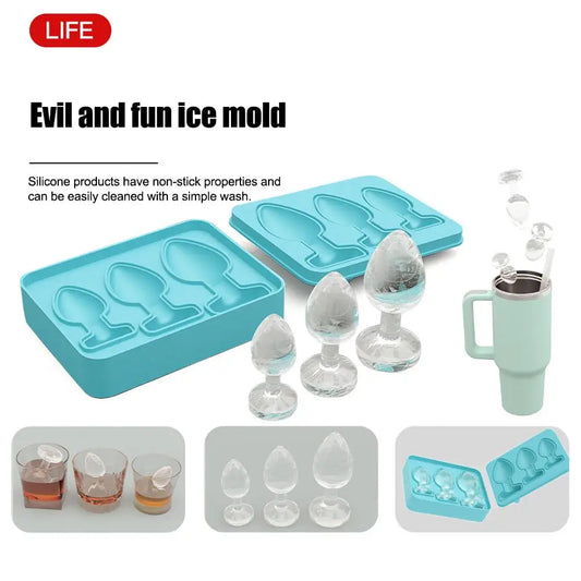 Creative Silicone Ice Cube Mold for Cocktails and Drinks Peaceful Pleasures Health and Wellness