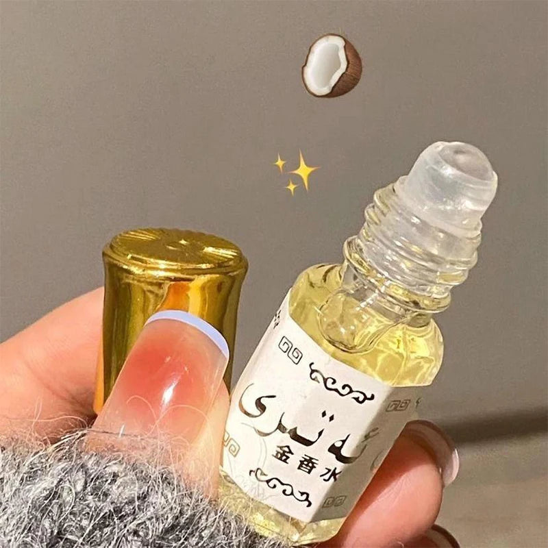 Arabian Brand Gold Perfume Unisex Portable Roll-on Perfume Pheromone Long-lasting Fresh Charming Dating Daily Eau De Toilette Peaceful Pleasures Health and Wellness