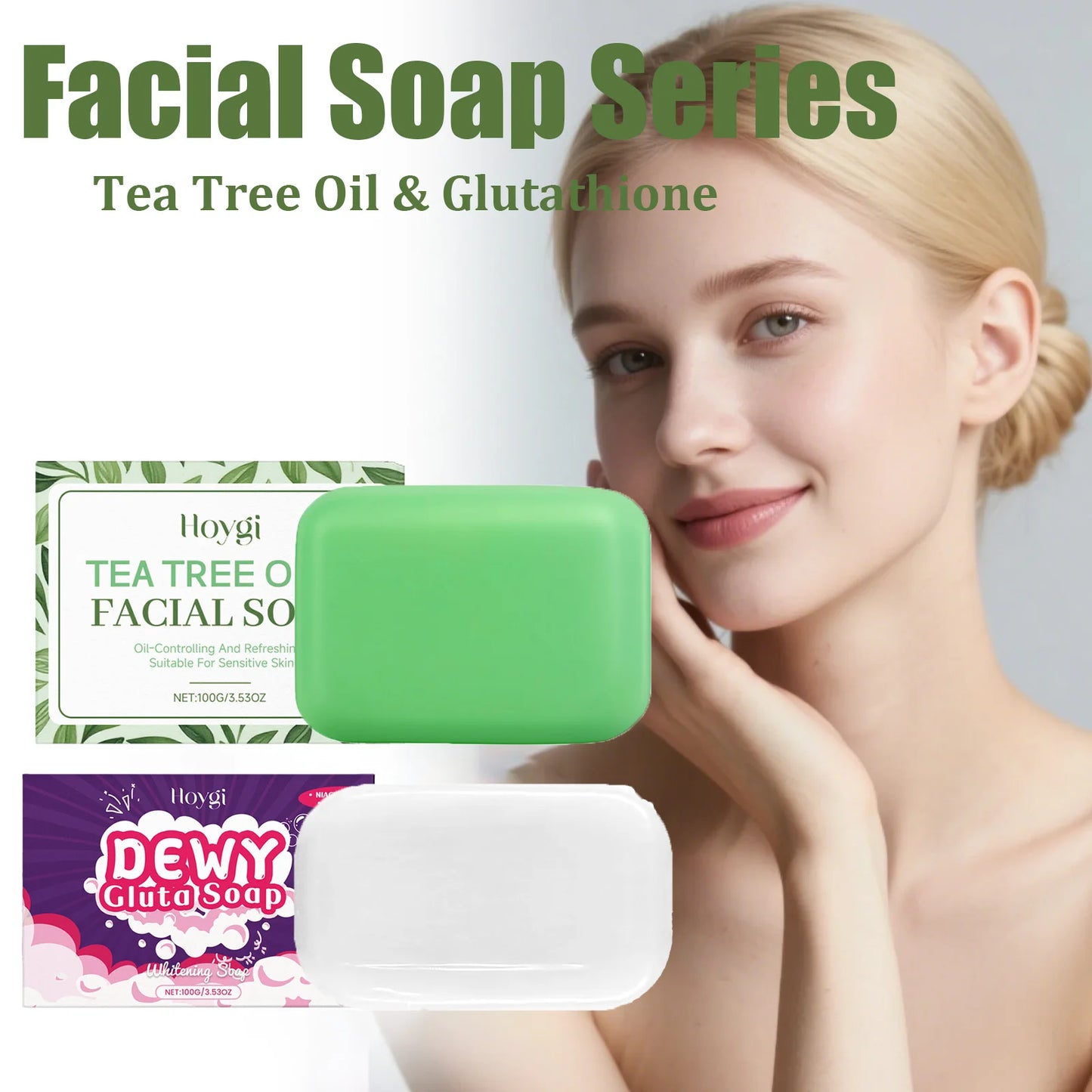 Tea Tree Oil & Glutathione Facial Soap – Oil Control & Brightening