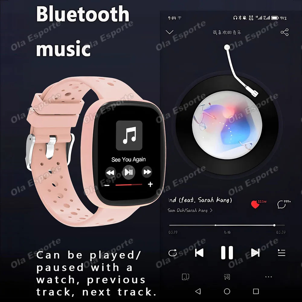 New Game Smart Watch 1.83 Bluetooth Call Sports Mode Music/Camera Control LED Flashlight Long Battery Watch for Android/IOS Gift Peaceful Pleasures Health and Wellness