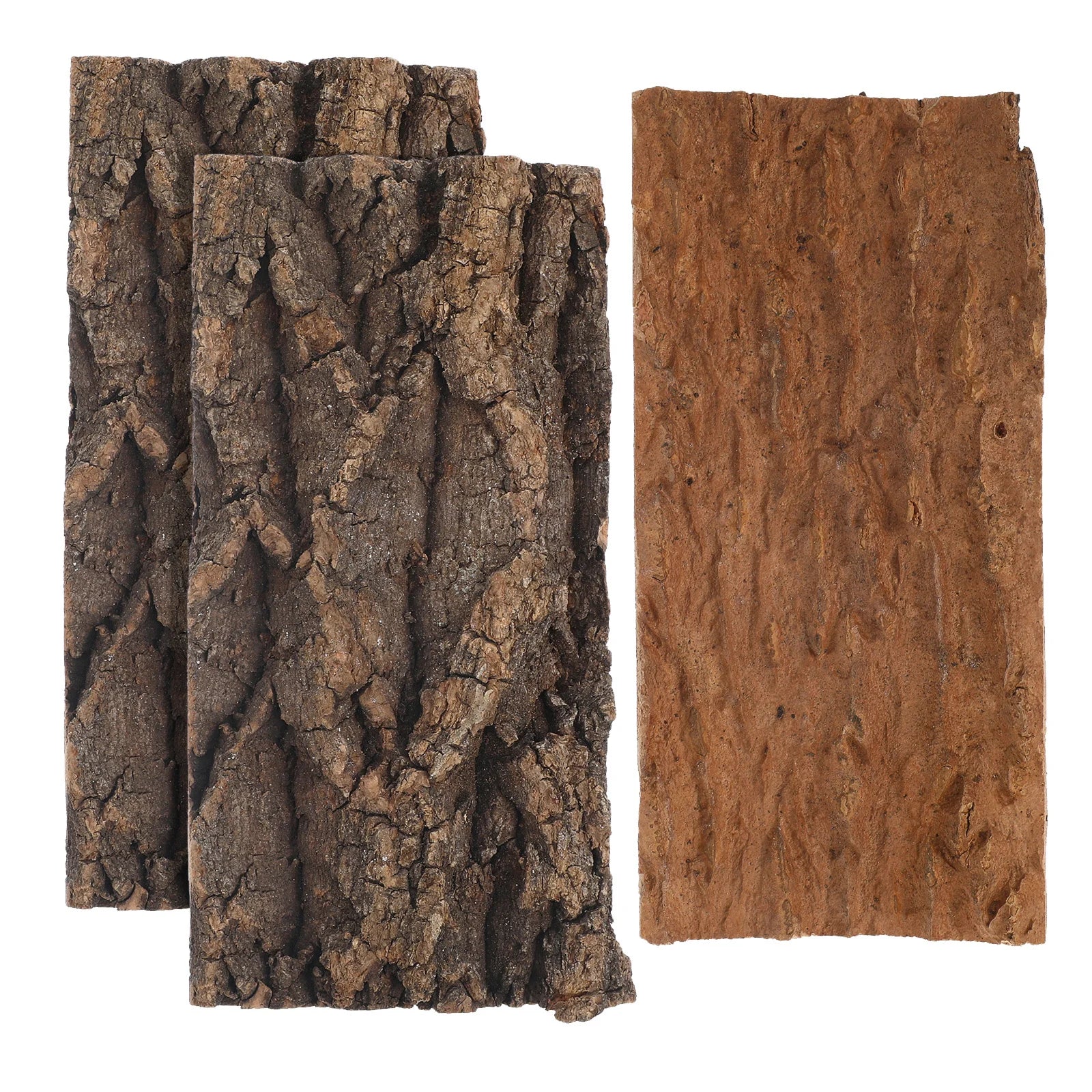 3pcs Tree Bark Decor Natural Cork Background For Aquarium Reptile Tank Desktop Decor Fish Tank Accessories Home Aquarium Barks Peaceful Pleasures Health and Wellness