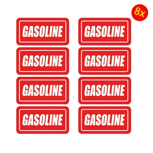 8X Gasoline Sticker Fuel Decal Tank Fuel Door Vinyl Car Gas Label Oil Gas Vehicle Warning Sign Sticker Decal Peaceful Pleasures Health and Wellness Default Title