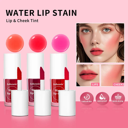 Lakerain 2-in-1 Lip Tint & Liquid Blush – Matte, Waterproof Lip Tint & Blush Oasis Select