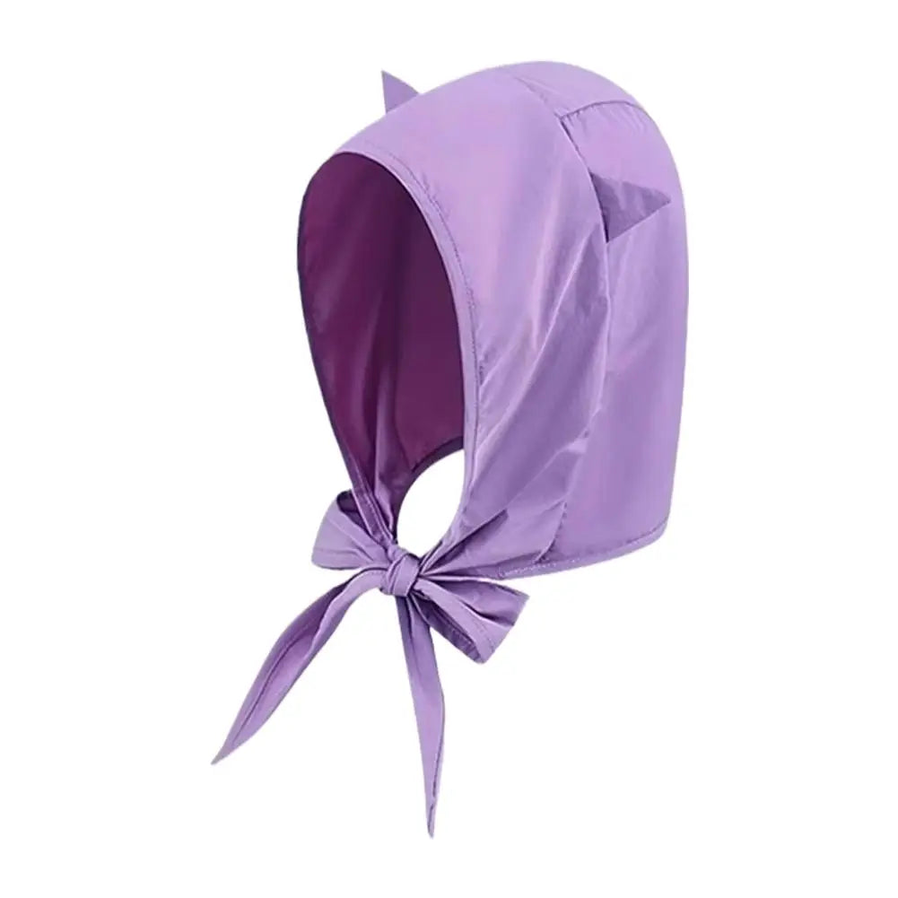 Cat Ear Hooded Sun Hat | Quick-Dry Outdoor Cap with Chin Strap