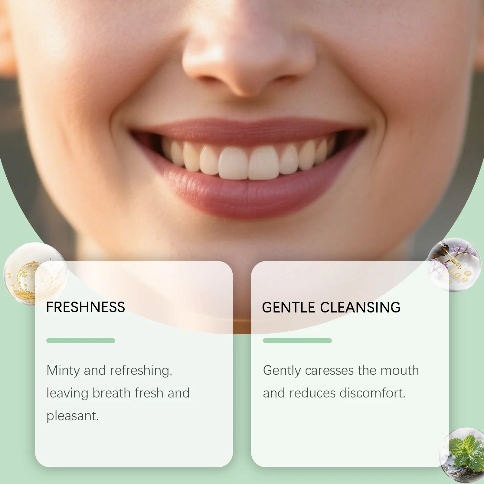 Orchid Mint Mouthwash Remove Odorfresh Breath Clean Oral Hygiene Relieve Gum Discomfort Reduce Food Residue Oral Care Mouthwash Peaceful Pleasures Health and Wellness