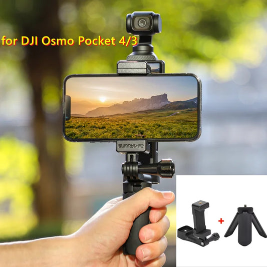 Front Phone Mount for DJI Osmo Pocket 4/3 | Tripod Bracket Camera Phone Mount Oasis Select