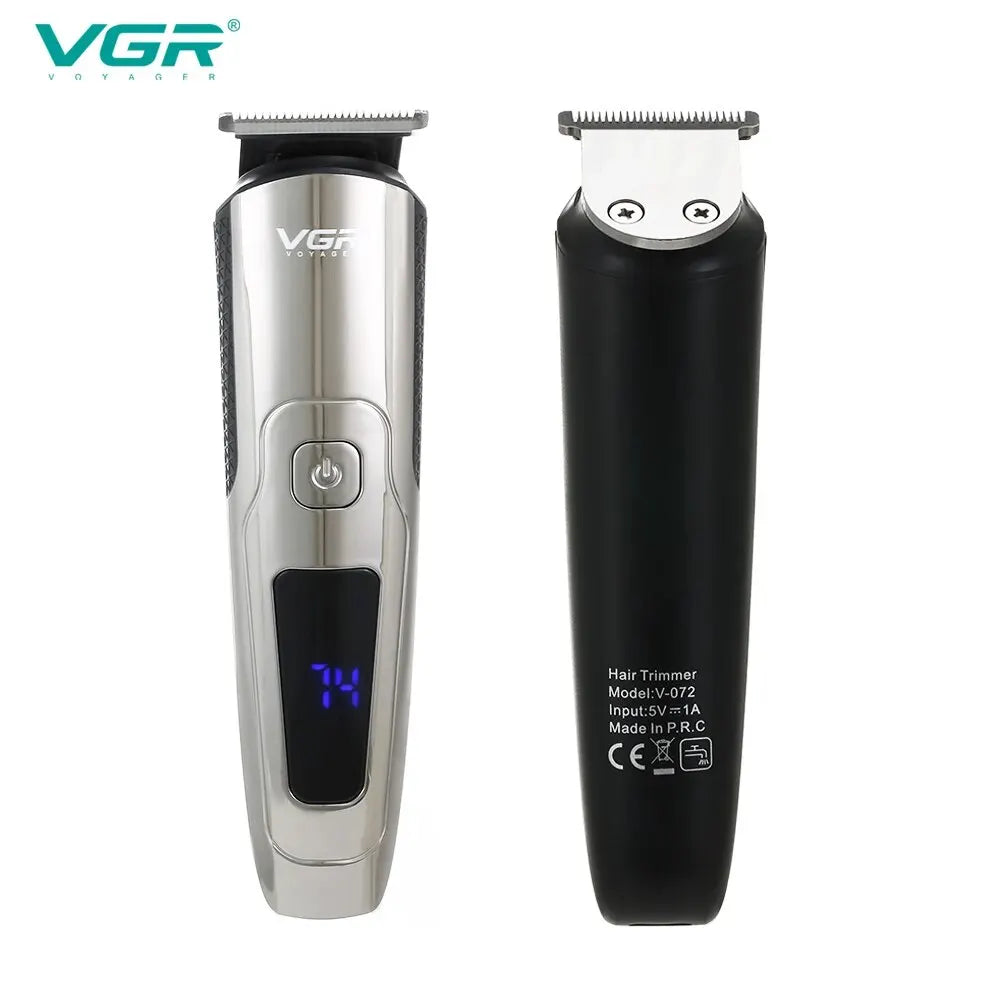 VGR Electric Razor Full Body Wash Lightweight Hair Clipper for Men Fine Tuning LED Display Electric Clipper V-072 Peaceful Pleasures Health and Wellness