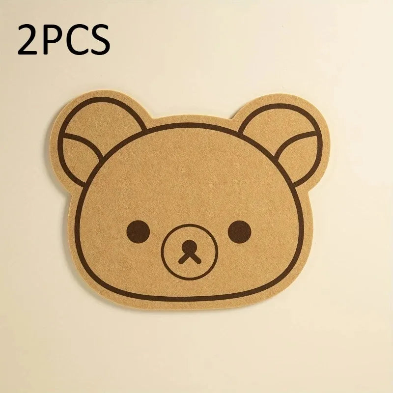 Bear-Shaped Pin Board | Wall-Mounted Rubber Bulletin Board