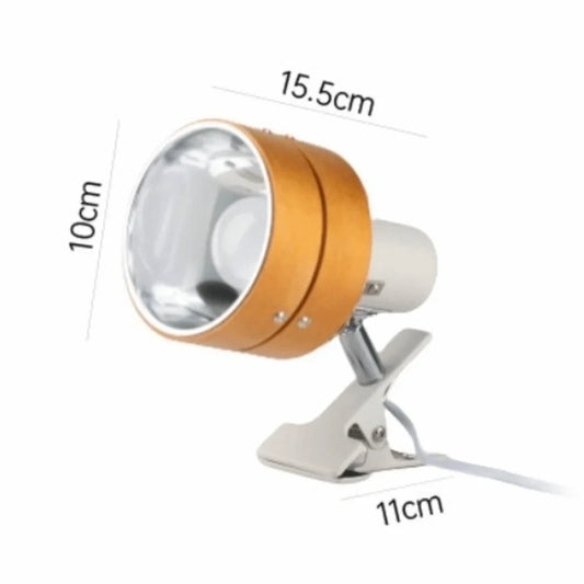Retro Japanese Solid Wood Swing Arm Clip Wall Lamp 7W LED Wall Sconce Lamp Oasis Select Birch-Tricolor light