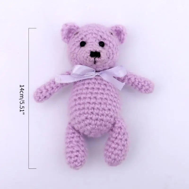 Crochet Bear Newborn Photography Prop | Baby Shower Gift Doll