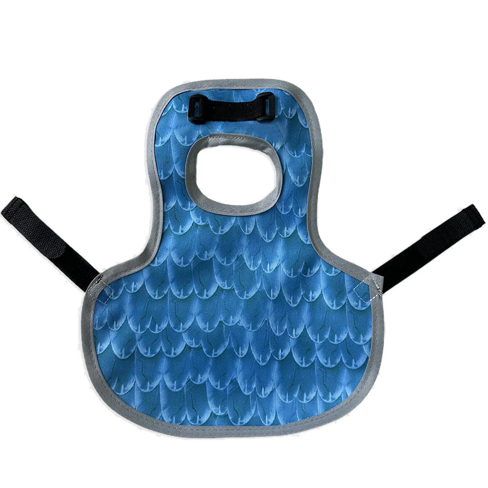 Chicken Saddles for hens, Chicken Apron Back Protector for Hens With Adjustable Strap, Chicken Hen Mating Saddle Peaceful Pleasures Health and Wellness blue