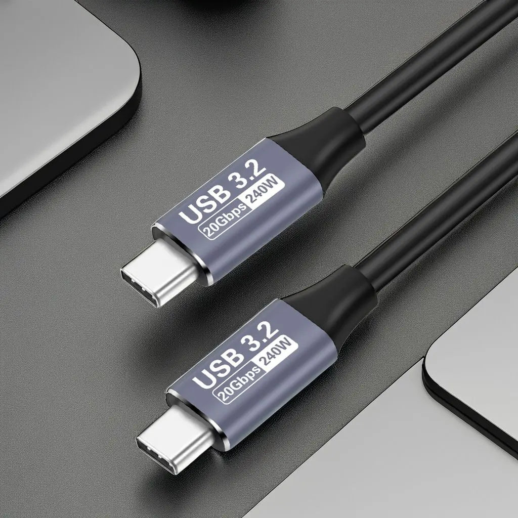 USB 3.2 20Gbps 240W Type-C Cable | 4K 60Hz | Steam Deck
