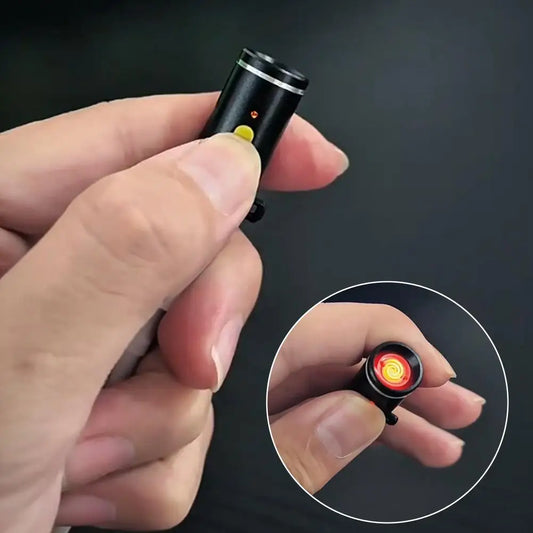 Mini USB-C Electric Lighter | Flameless Windproof Travel Electric Lighter Peaceful Pleasures Health and Wellness
